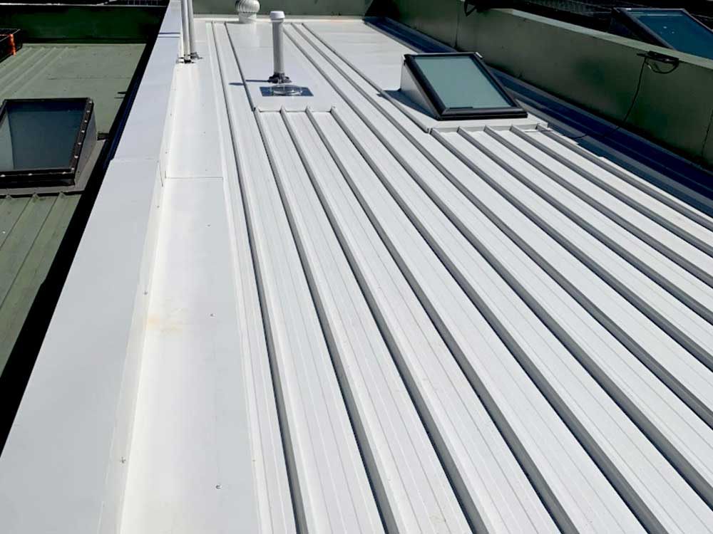 Roof under assessment for an insurance claim